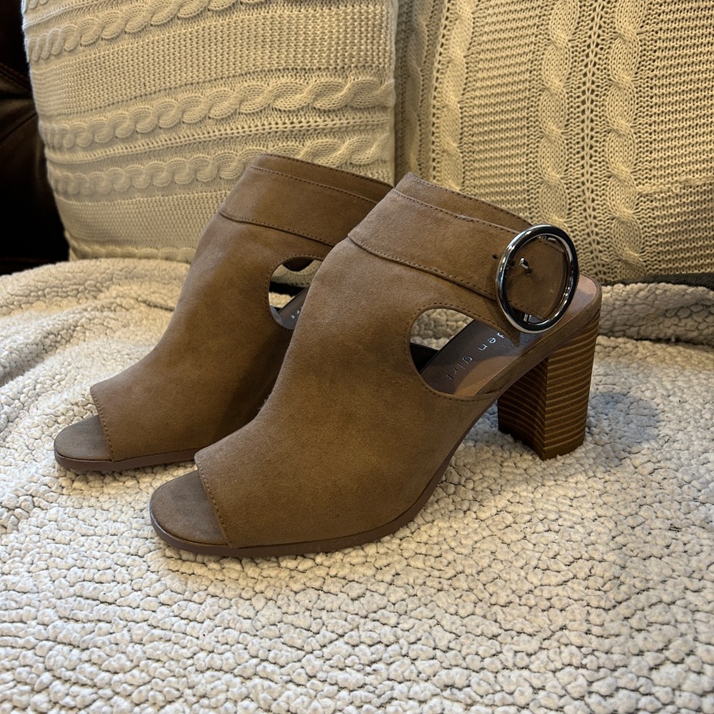 Madden Girl Suede Mule with buckle
